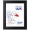 Frame USA Simply Poly Black Single Image Picture Frame
